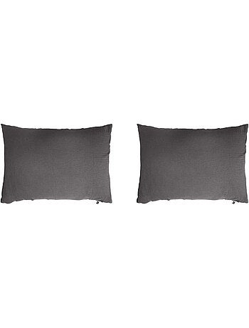 Taie d'oreiller double gaze (lot de 2)