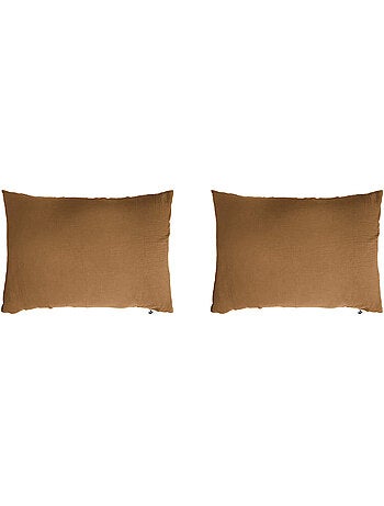 Taie d'oreiller double gaze (lot de 2)