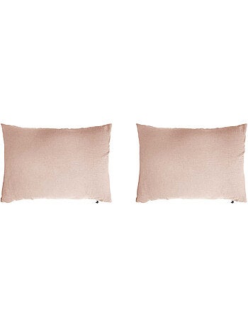 Taie d'oreiller double gaze (lot de 2)