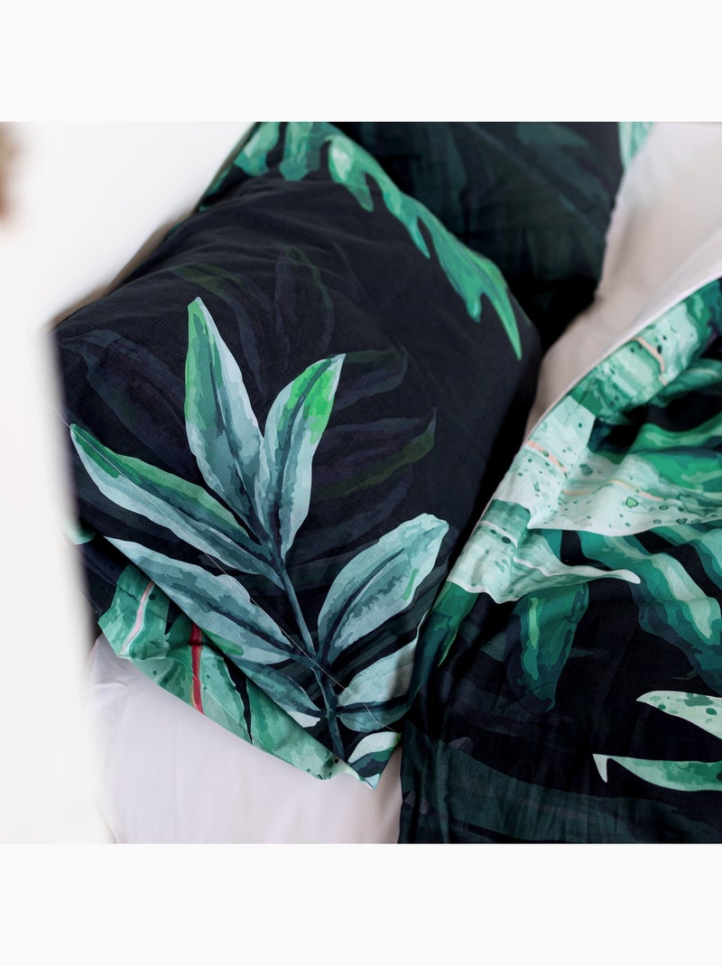 Taie d'oreiller Ebony "Happyfriday" Noir Vert - Kiabi