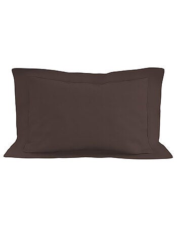 Taie d'oreiller en coton 57 fils UNI, par Soleil d'ocre