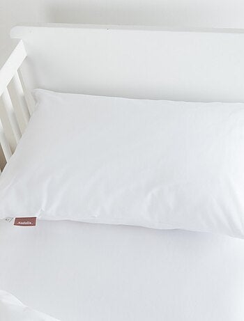 Taie d'oreiller (Lot de 2) double gaze de coton - 'Le Lit de Mon Bébé' -  Blanc - Kiabi - 19.90€