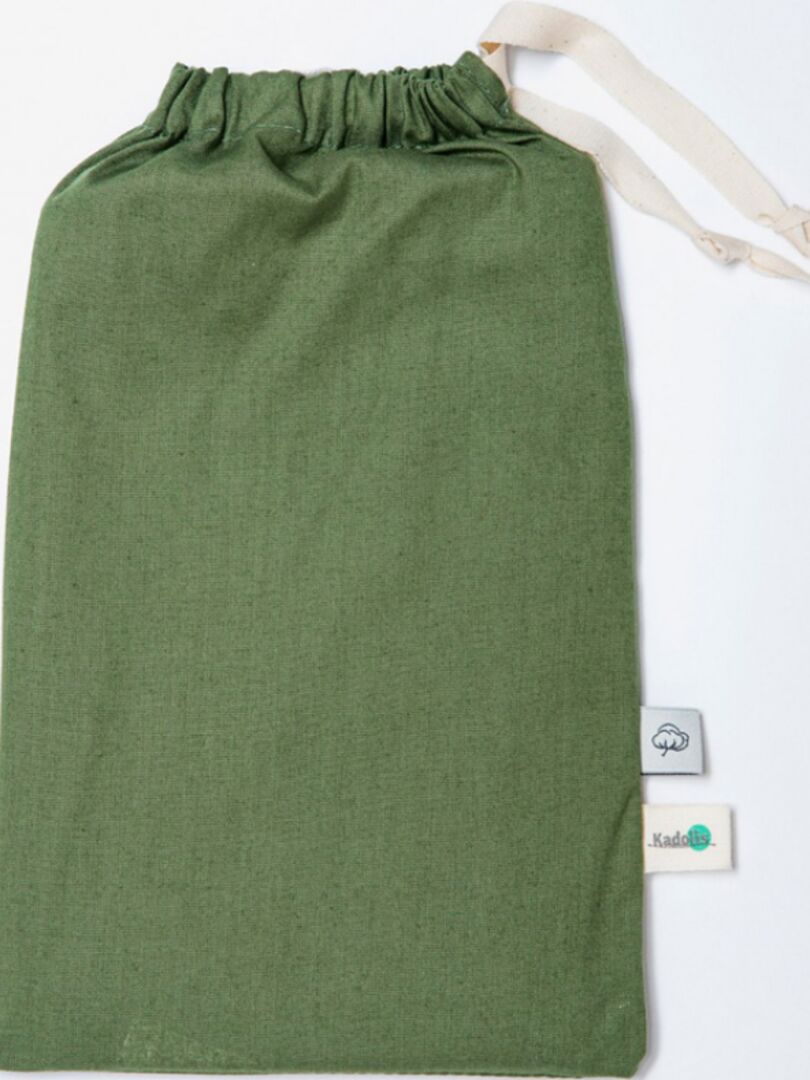 Taie d'oreiller en coton bio kaki (40 x 60 cm) Vert - Kiabi
