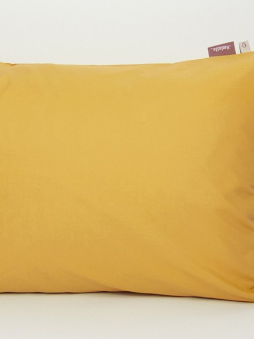 Taie d'oreiller en coton bio miel (40 x 60 cm) Jaune - Kiabi