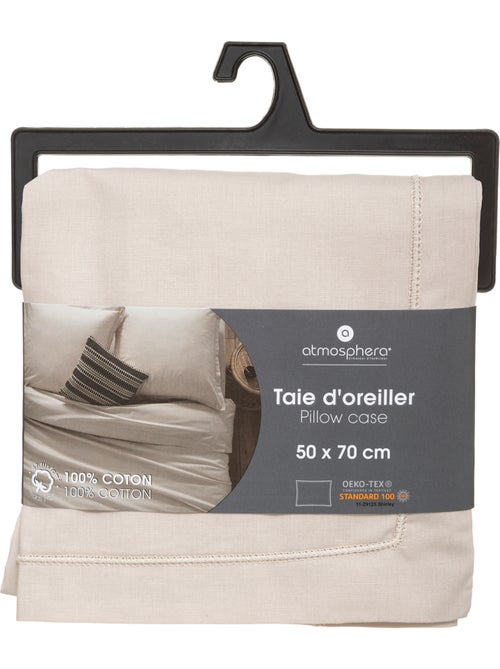 Taie d'oreiller en coton CARINA - Kiabi
