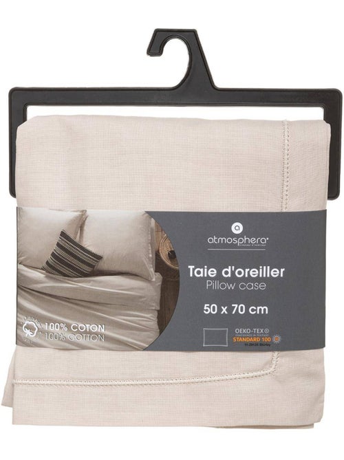 Taie d'oreiller en coton CARINA - Kiabi