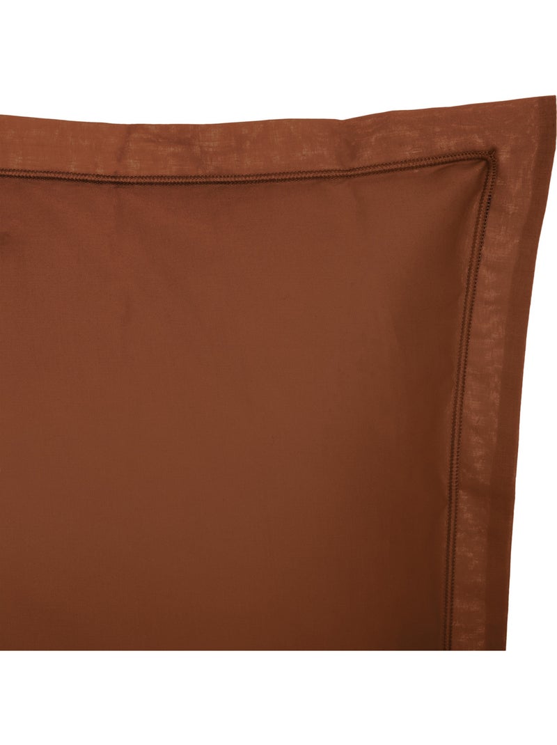 Taie d'oreiller en coton CARINA Terracotta - Kiabi