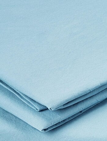 Taie d'oreiller en coton lavé