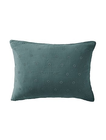 Taie d'oreiller en double Gaze de coton à fleurs