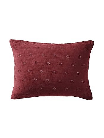 Taie d'oreiller en double Gaze de coton à fleurs