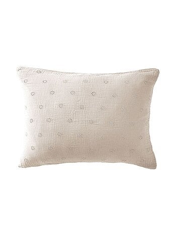 Taie d'oreiller en double Gaze de coton à fleurs