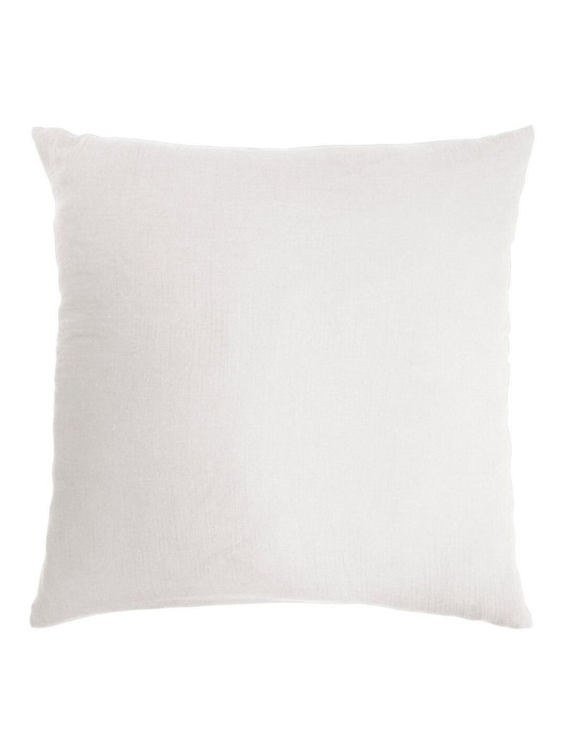 Taie d'oreiller en double Gaze de coton Blanc - Kiabi