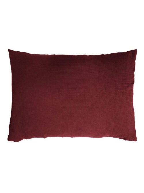 Taie d'oreiller en double Gaze de coton - Kiabi