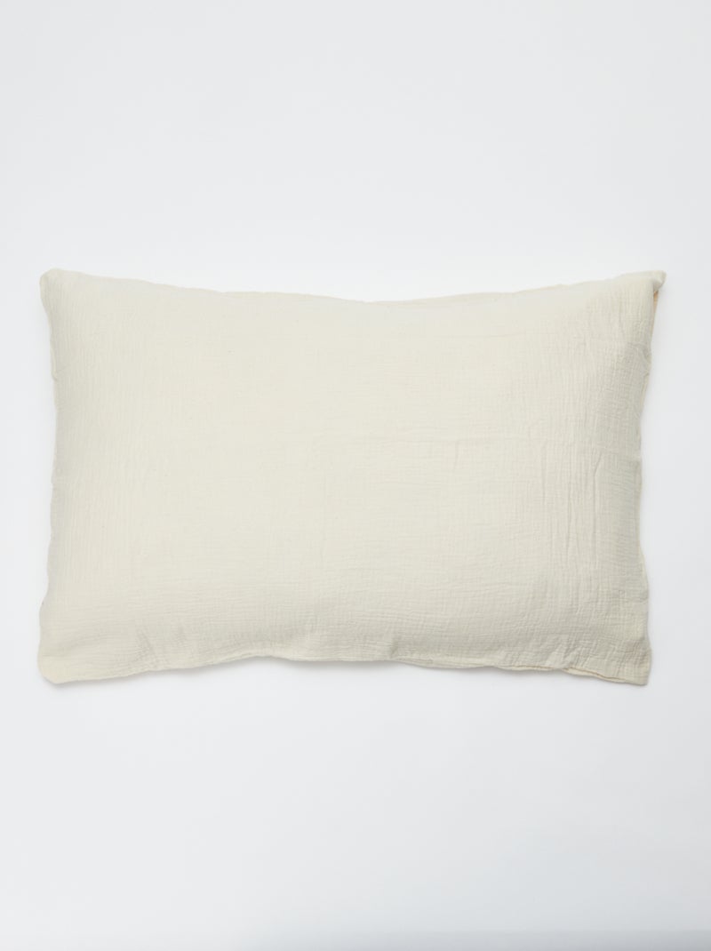Taie d'oreiller en gaze de coton - Kiabi Home Beige - Kiabi