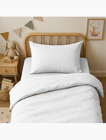 Taie d'Oreiller en Gaze de Coton Bio Honey