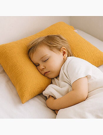Taie d'Oreiller en Gaze de Coton Bio Honey