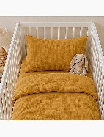Taie d'Oreiller en Gaze de Coton Bio Honey