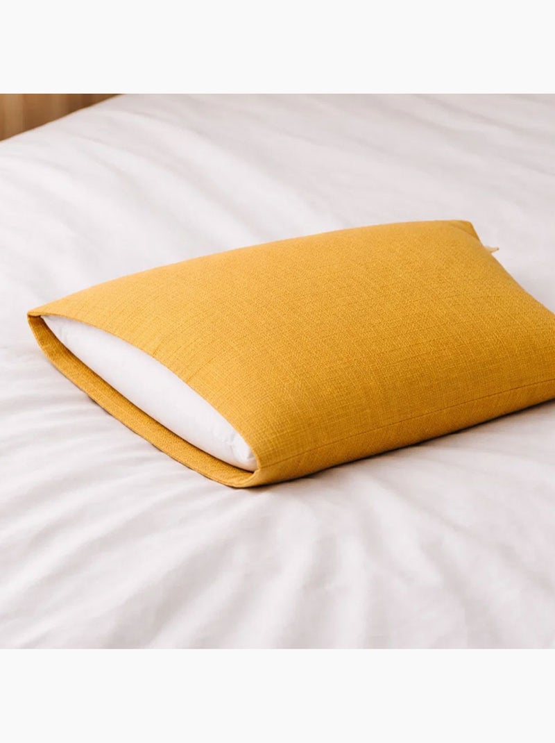 Taie d'Oreiller en Gaze de Coton Bio Honey Beige - Kiabi