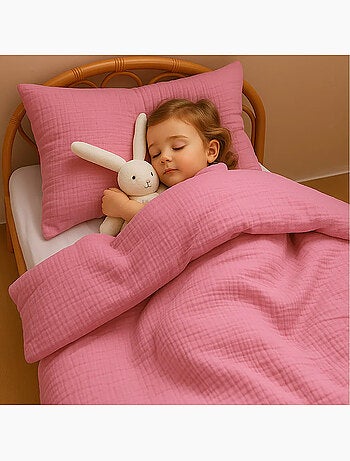 Taie d'Oreiller en Gaze de Coton Bio Honey