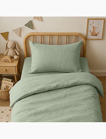 Taie d'Oreiller en Gaze de Coton Bio Honey