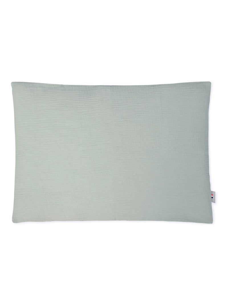 Taie d'oreiller en gaze de coton, Jeanne SEVIRA KIDS Vert d'eau - Kiabi