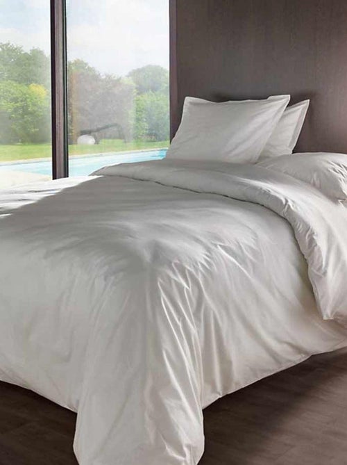 Taie d'oreiller en percale de coton 80 fils - Kiabi