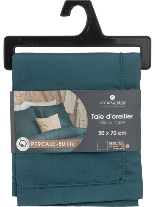 Taie d'oreiller en percale de coton LANDIHA - Kiabi
