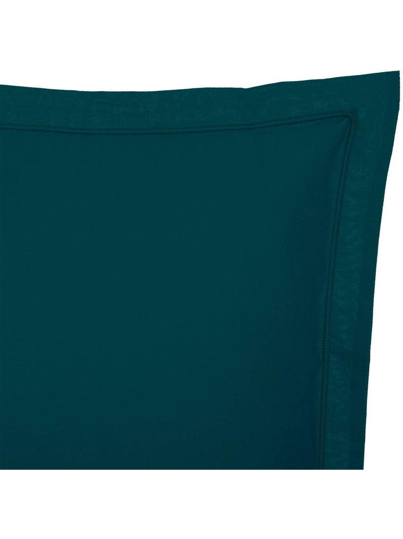 Taie d'oreiller en percale de coton LANDIHA Bleu foncé - Kiabi
