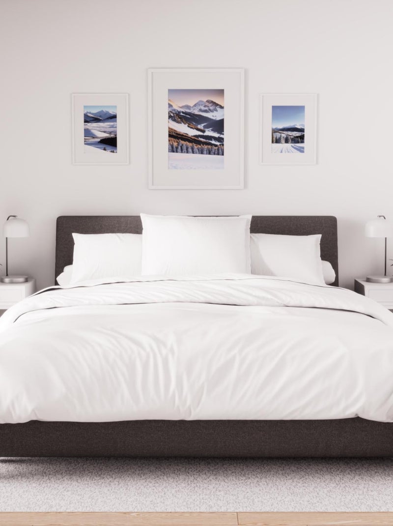 Taie d'oreiller en polycoton PERCALE, par Soleil d'ocre Blanc - Kiabi