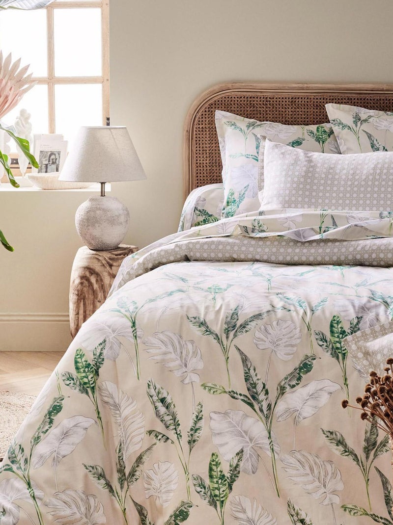 Taie d'oreiller en satin cannage Beige - Kiabi