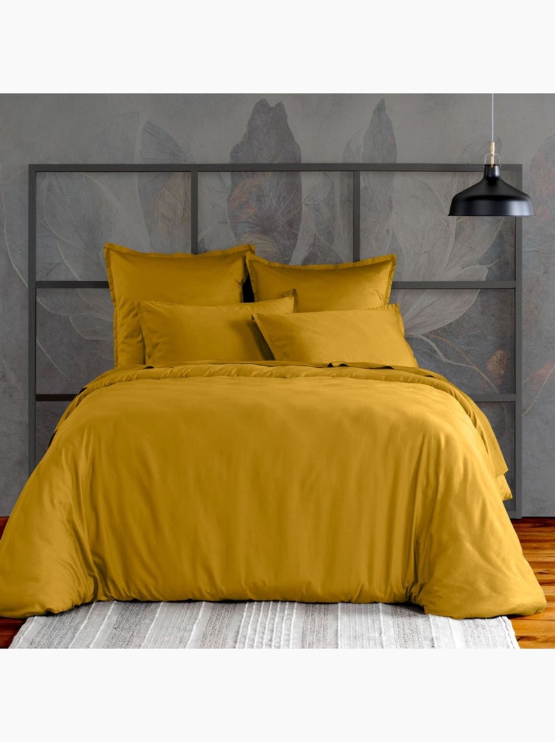 Taie d'oreiller en Satin de Coton Bronze - Kiabi