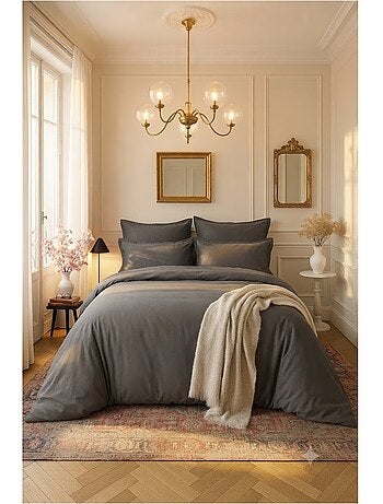 Taie d'oreiller en satin de coton