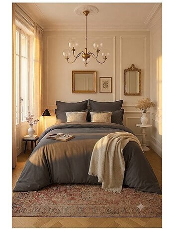 Taie d'oreiller en satin de coton