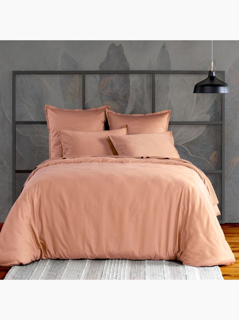 Taie d'oreiller en Satin de Coton Rose - Kiabi