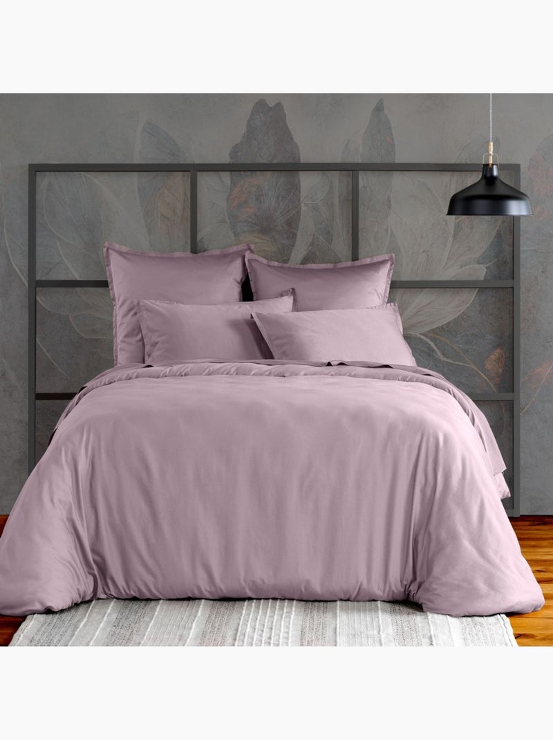 Taie d'oreiller en Satin de Coton Violet - Kiabi