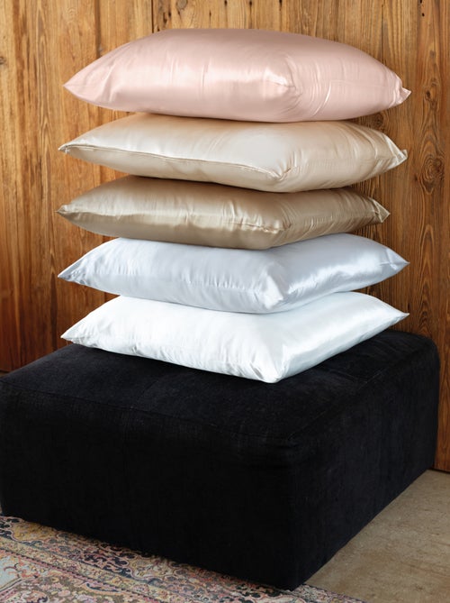 Taie d’oreiller en soie anti frisotti et anti-âge - Kiabi