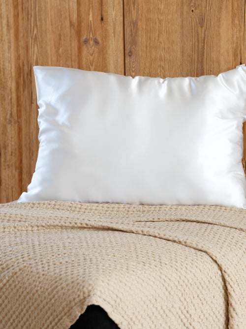 Taie d’oreiller en soie anti frisotti et anti-âge - Kiabi