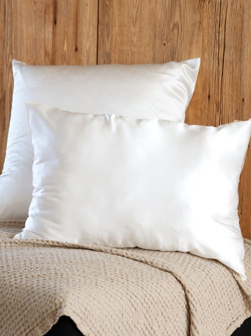 Taie d’oreiller en soie anti frisotti et anti-âge - Kiabi