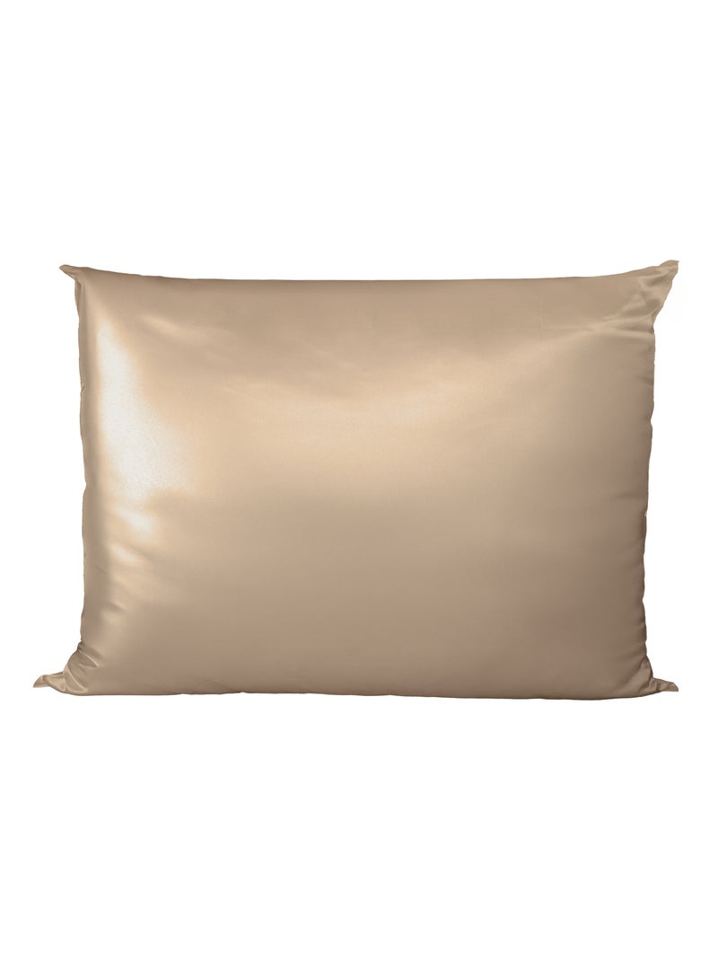 Taie d’oreiller en soie naturelle 100 % mûrier Taupe - Kiabi