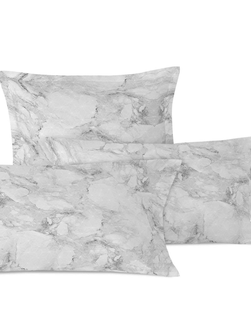 Taie d'oreiller Essence marble "Happyfriday" Blanc - Kiabi