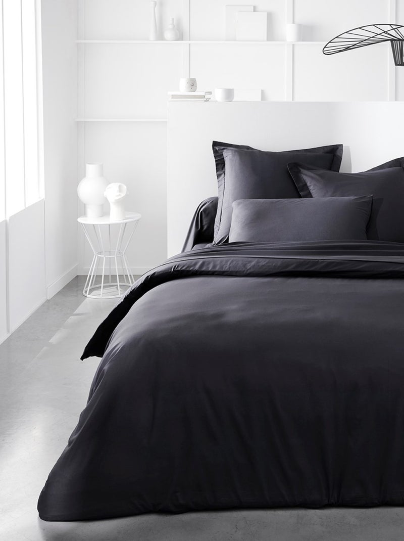 Taie d'oreiller ESSENTIAL gris anthracite - Kiabi