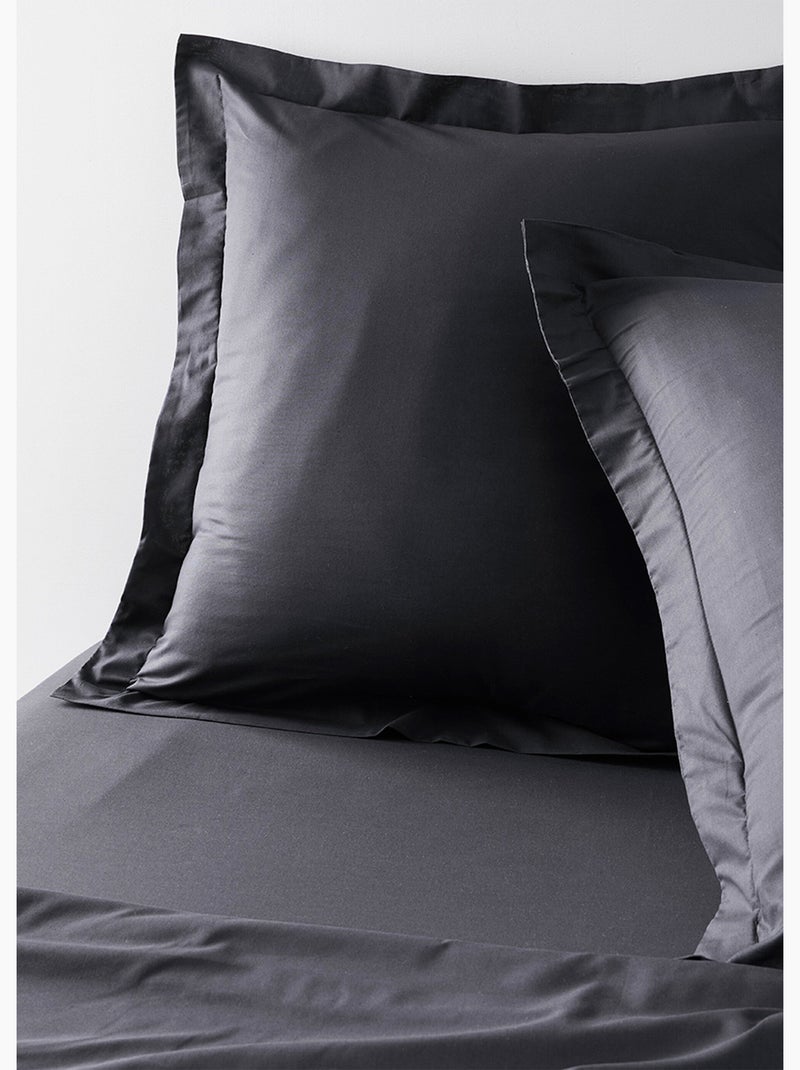 Taie d'oreiller ESSENTIAL gris anthracite - Kiabi