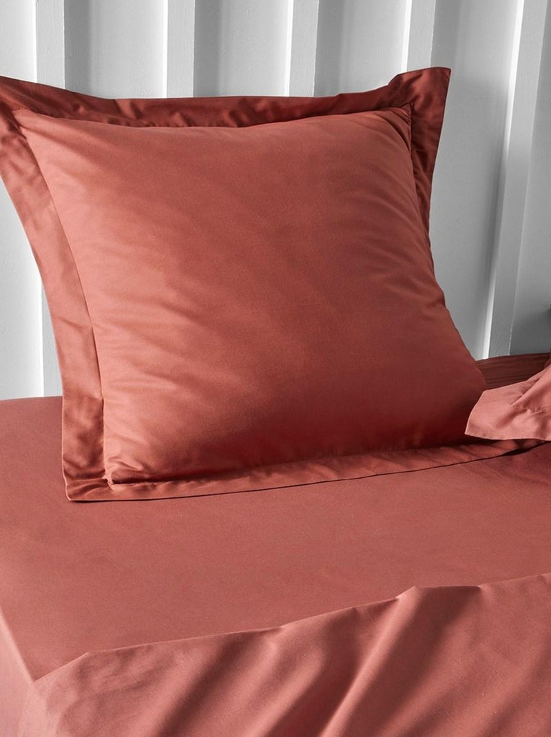 Taie d'oreiller ESSENTIAL Rouge brique - Kiabi