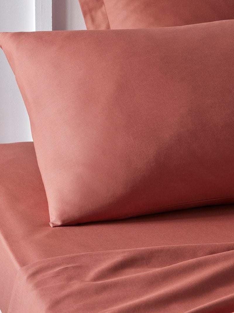 Taie d'oreiller ESSENTIAL Rouge brique - Kiabi
