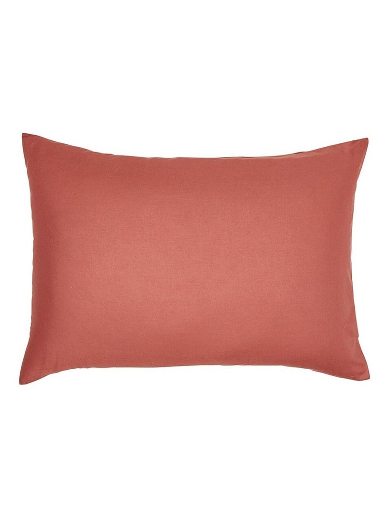 Taie d'oreiller ESSENTIAL Rouge brique - Kiabi