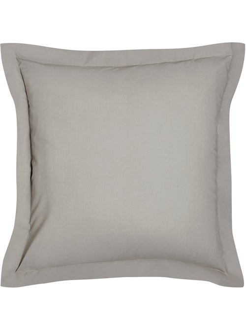 Taie d'oreiller finition volant uni coton ORGANIC - Kiabi