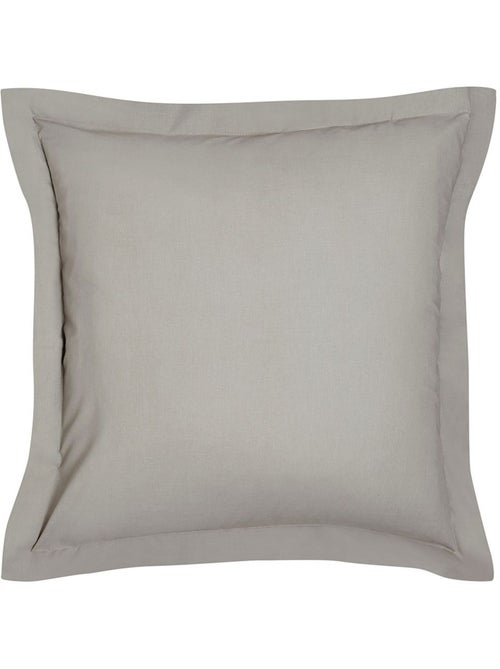 Taie d'oreiller finition volant uni coton ORGANIC - Kiabi