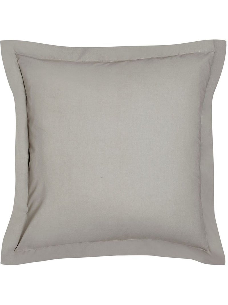 Taie d'oreiller finition volant uni coton ORGANIC Beige - Kiabi
