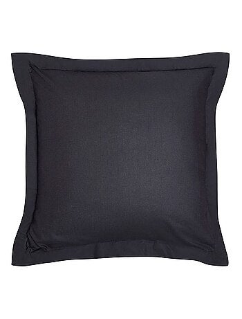 Taie d'oreiller finition volant uni coton ORGANIC