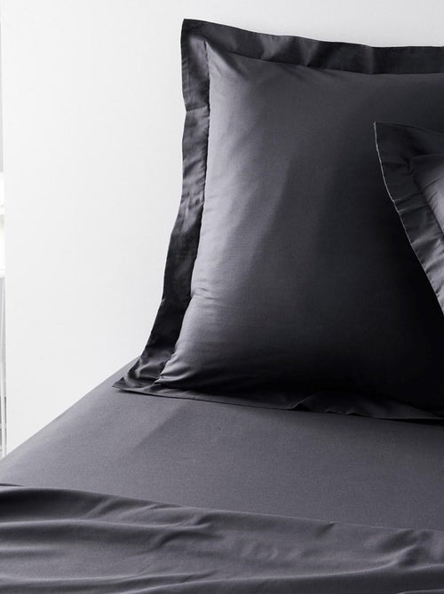 Taie d'oreiller finition volant uni coton ORGANIC - Kiabi